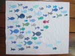 Raw Edge Fish Quilt by Towerhouse Quilts