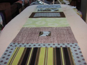 A row in the quilt top